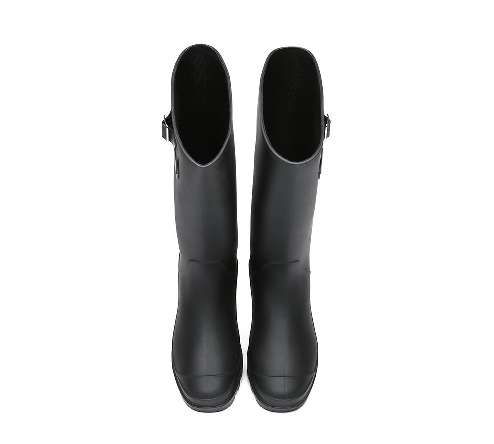 UGG Australian Shepherd® Women Tall Gumboots Veronica With Wool Insoles - Fashion Boots - Black - AU Ladies 5 / AU Men 3 / EU 36 - Uggoutlet