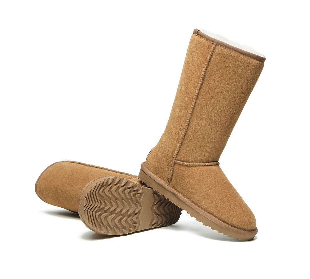 UGG Boots - AS UGG Boots Double Face Sheepskin Tall Classic Suede