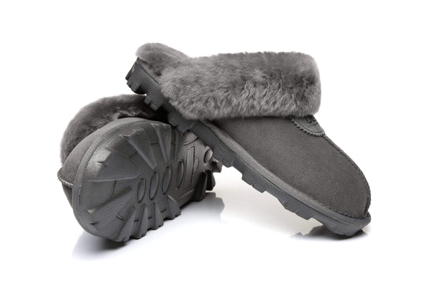 UGG Slippers - AS UGG Slippers Waffle Unisex Scuff Double Face Sheepskin