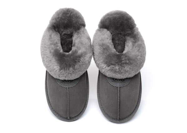 UGG Slippers - AS UGG Slippers Waffle Unisex Scuff Double Face Sheepskin