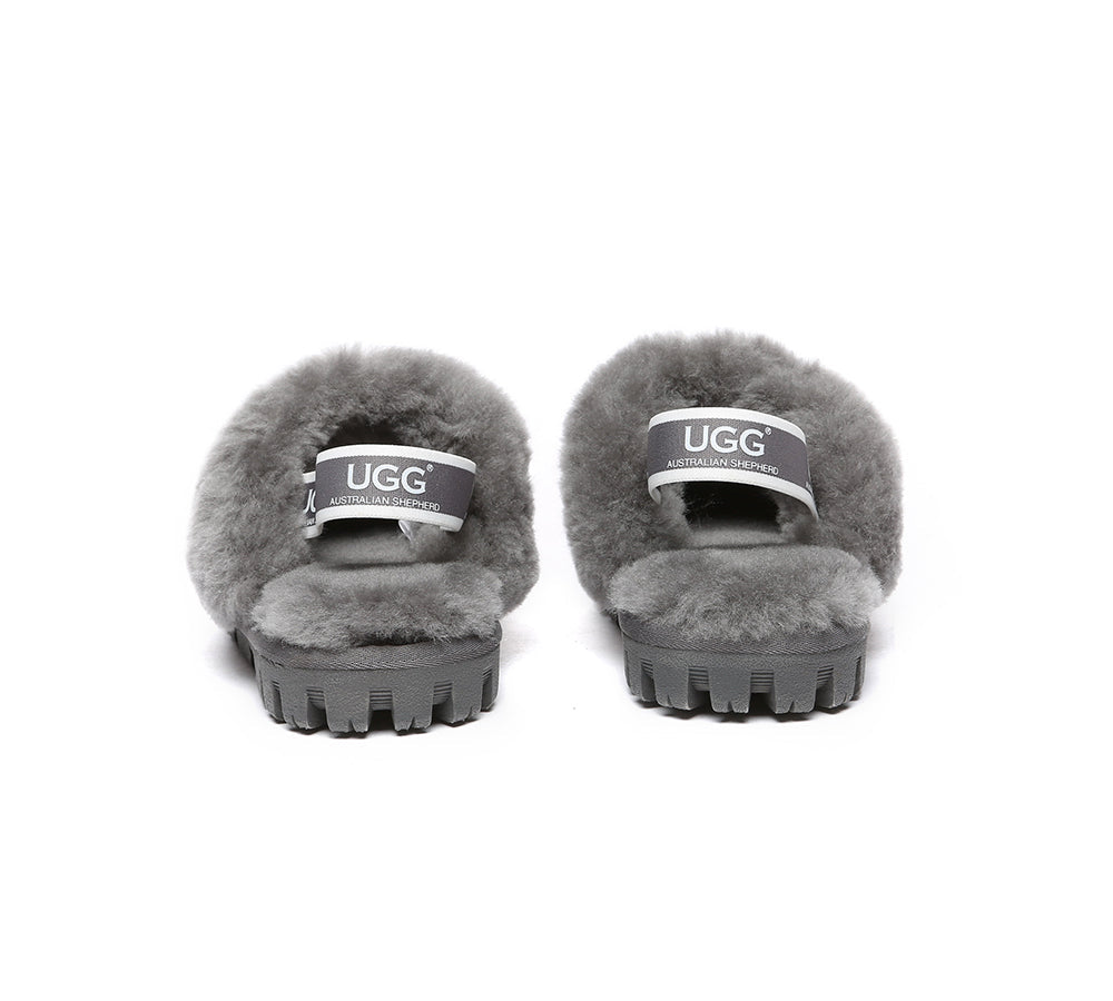 UGG Boots - AUSTRALIAN SHEPHERD® UGG Kids Sheepskin Wool Slingback Slippers Suzie