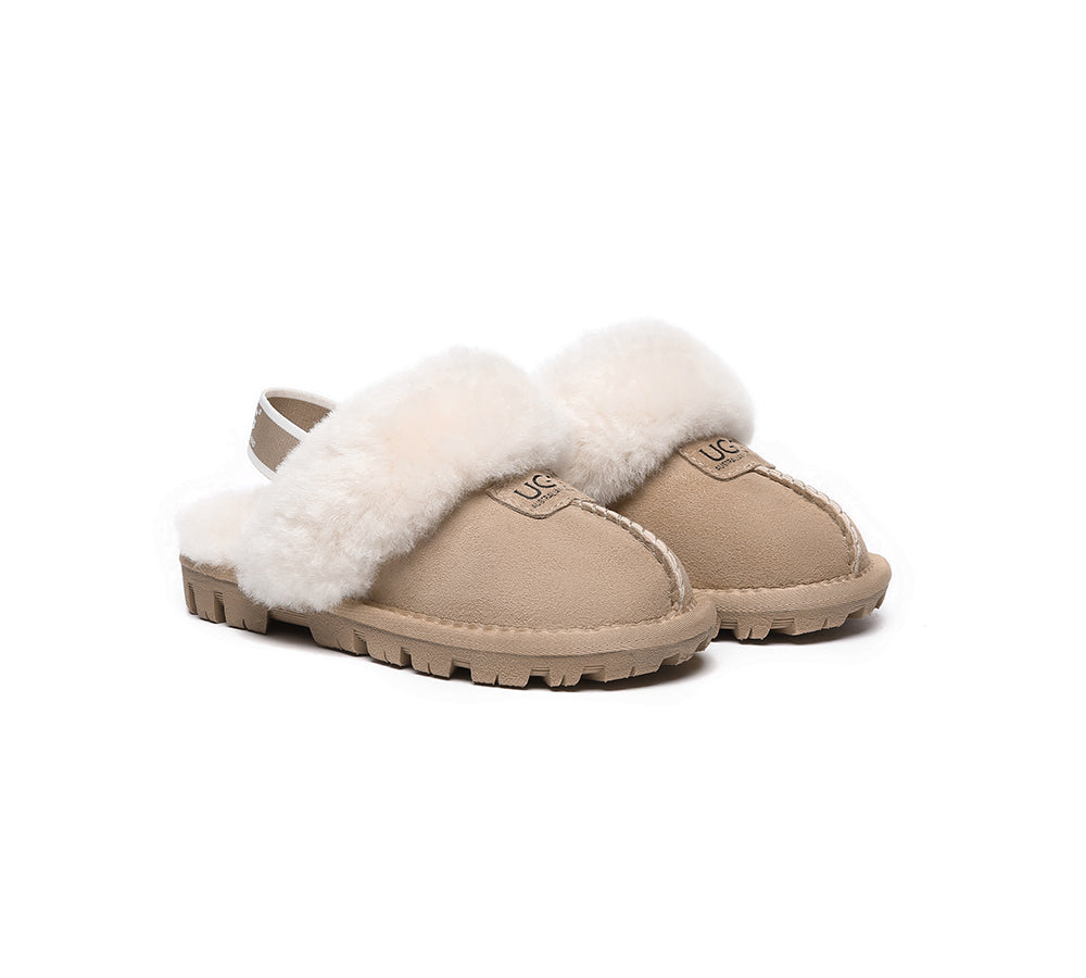 UGG Boots - AUSTRALIAN SHEPHERD® UGG Kids Sheepskin Wool Slingback Slippers Suzie