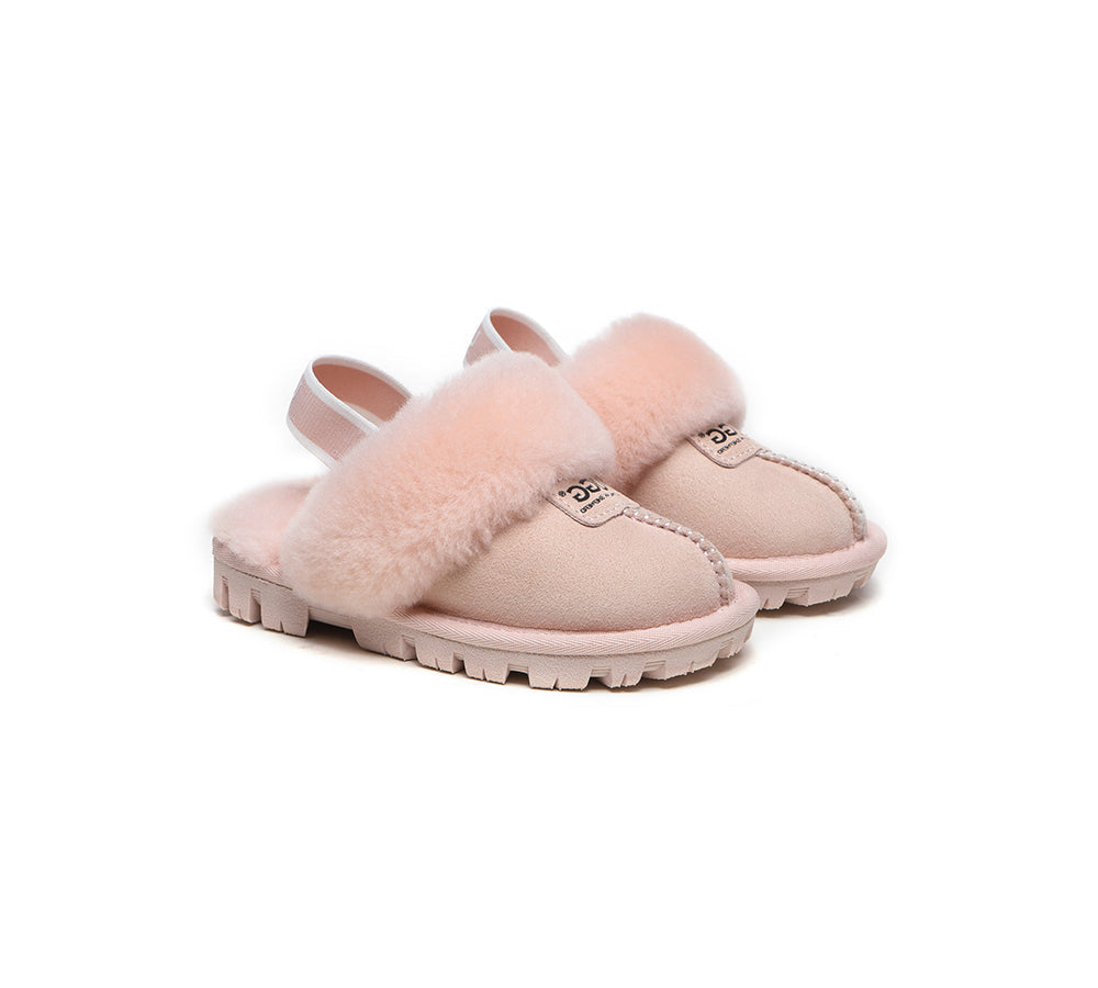 UGG Boots - AUSTRALIAN SHEPHERD® UGG Kids Sheepskin Wool Slingback Slippers Suzie