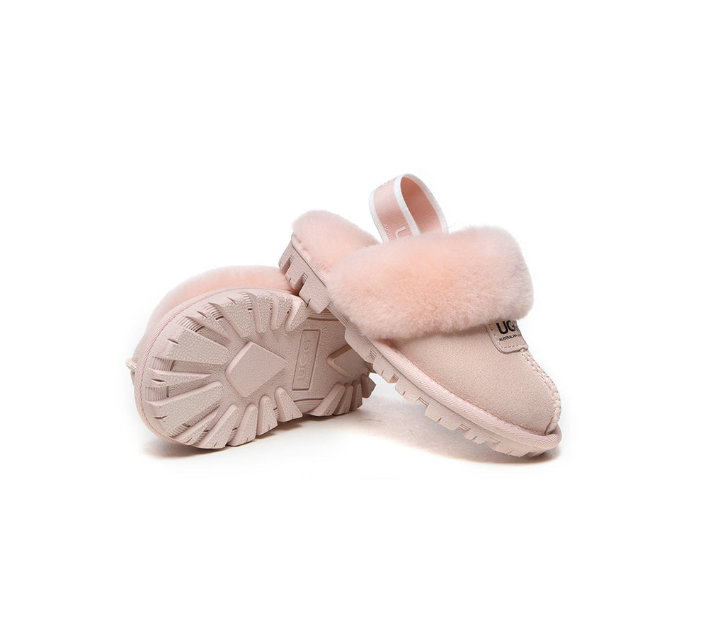 UGG Boots - AUSTRALIAN SHEPHERD® UGG Kids Sheepskin Wool Slingback Slippers Suzie