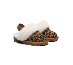 UGG Boots - AUSTRALIAN SHEPHERD® UGG Kids Sheepskin Wool Slingback Slippers Suzie