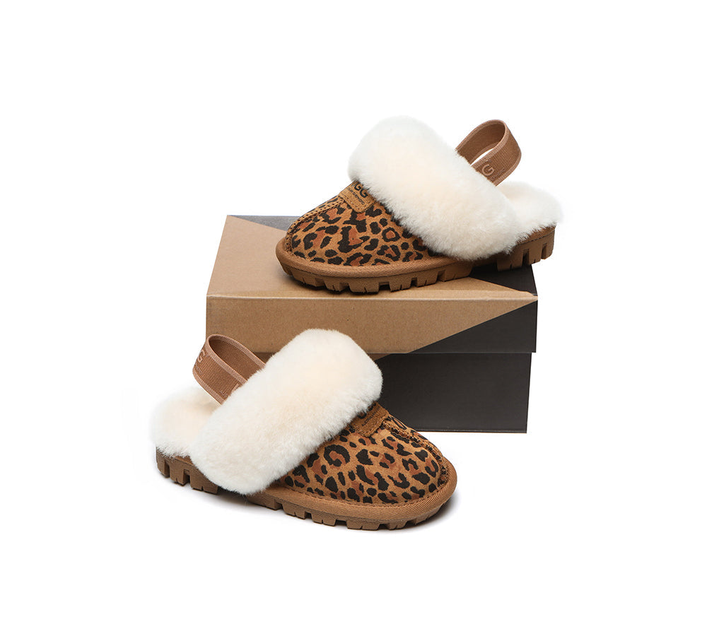 UGG Boots - AUSTRALIAN SHEPHERD® UGG Kids Sheepskin Wool Slingback Slippers Suzie