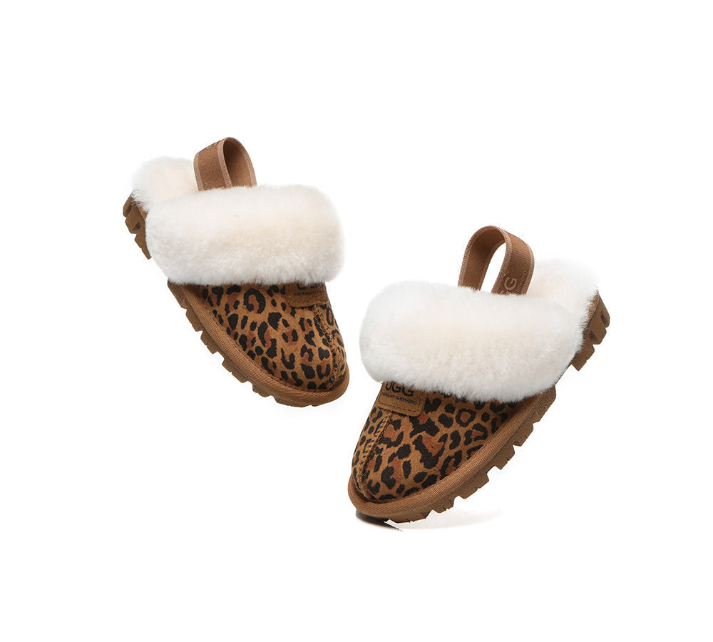 UGG Boots - AUSTRALIAN SHEPHERD® UGG Kids Sheepskin Wool Slingback Slippers Suzie