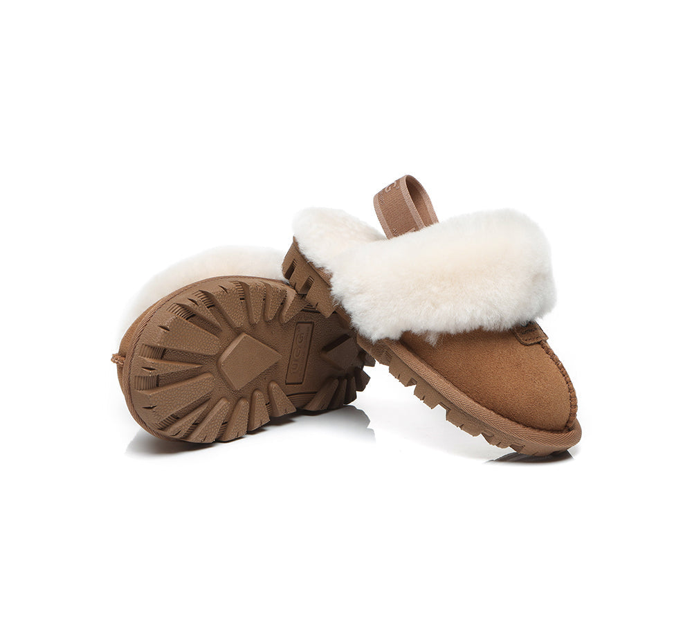 UGG Boots - AUSTRALIAN SHEPHERD® UGG Kids Sheepskin Wool Slingback Slippers Suzie