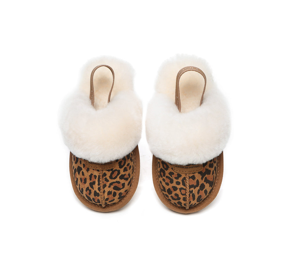 UGG Boots - AUSTRALIAN SHEPHERD® UGG Kids Sheepskin Wool Slingback Slippers Suzie