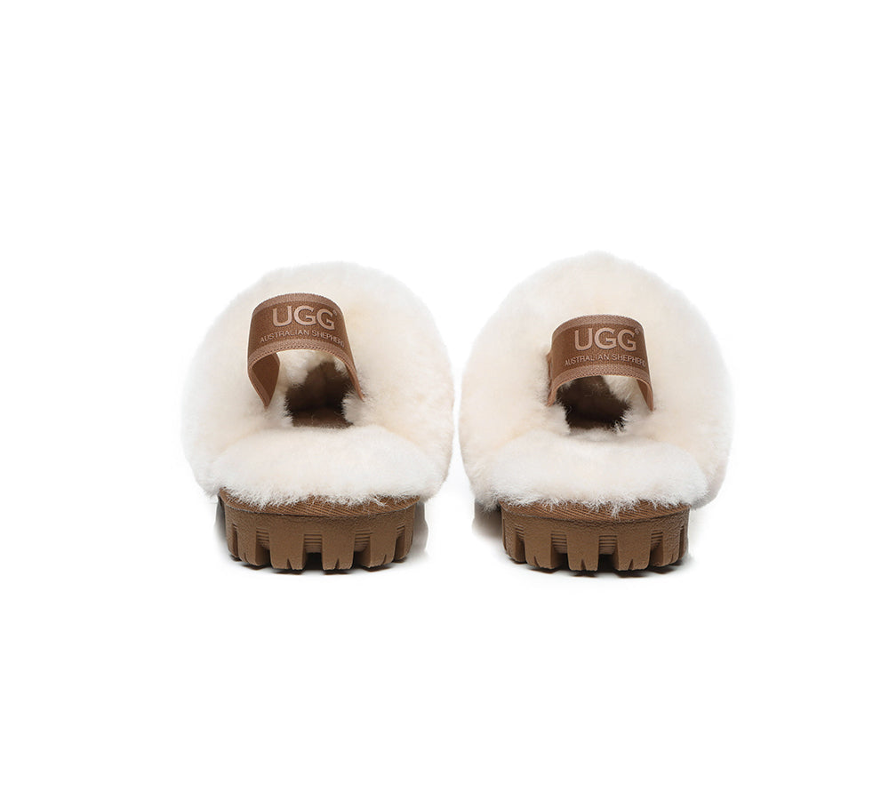 UGG Boots - AUSTRALIAN SHEPHERD® UGG Kids Sheepskin Wool Slingback Slippers Suzie