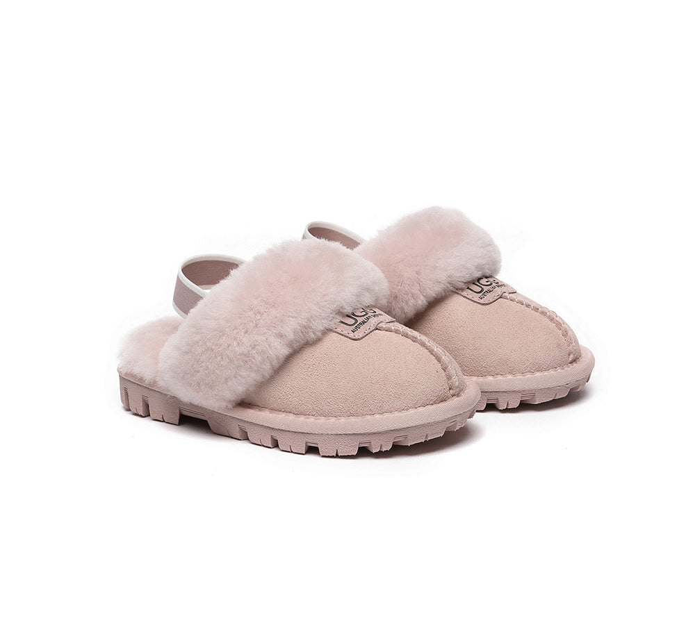 UGG Boots - AUSTRALIAN SHEPHERD® UGG Kids Sheepskin Wool Slingback Slippers Suzie