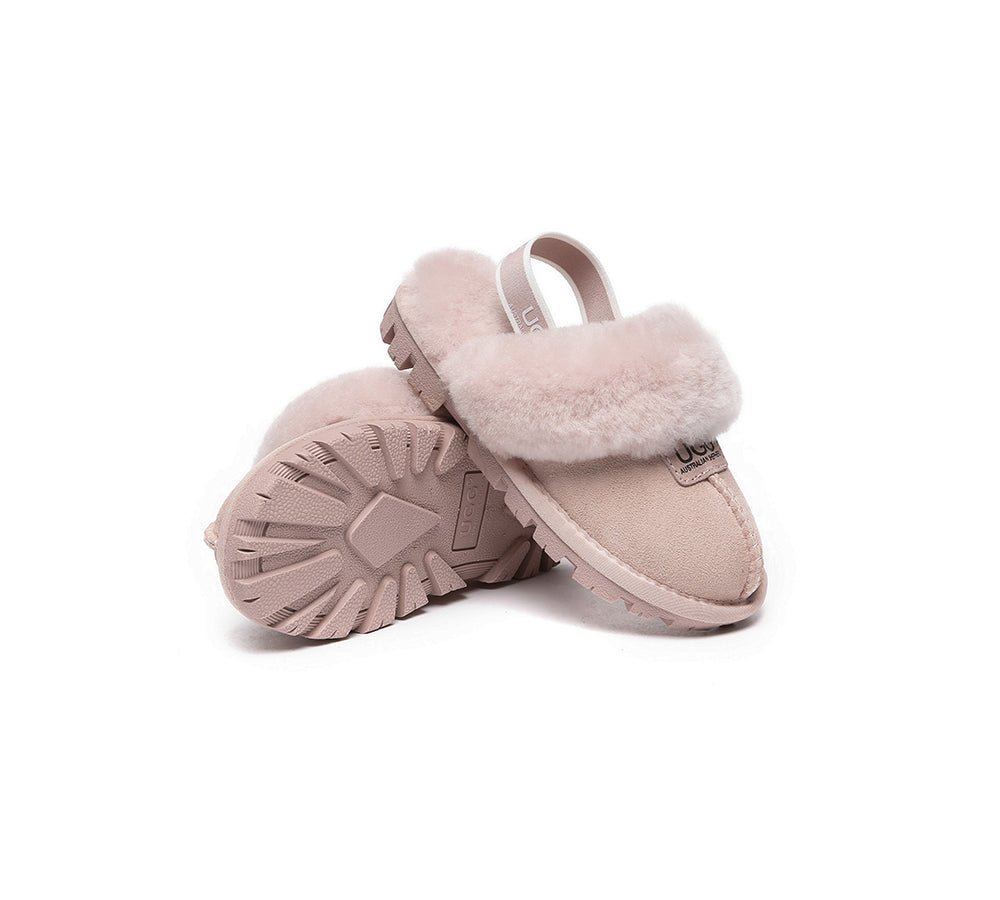 UGG Boots - AUSTRALIAN SHEPHERD® UGG Kids Sheepskin Wool Slingback Slippers Suzie