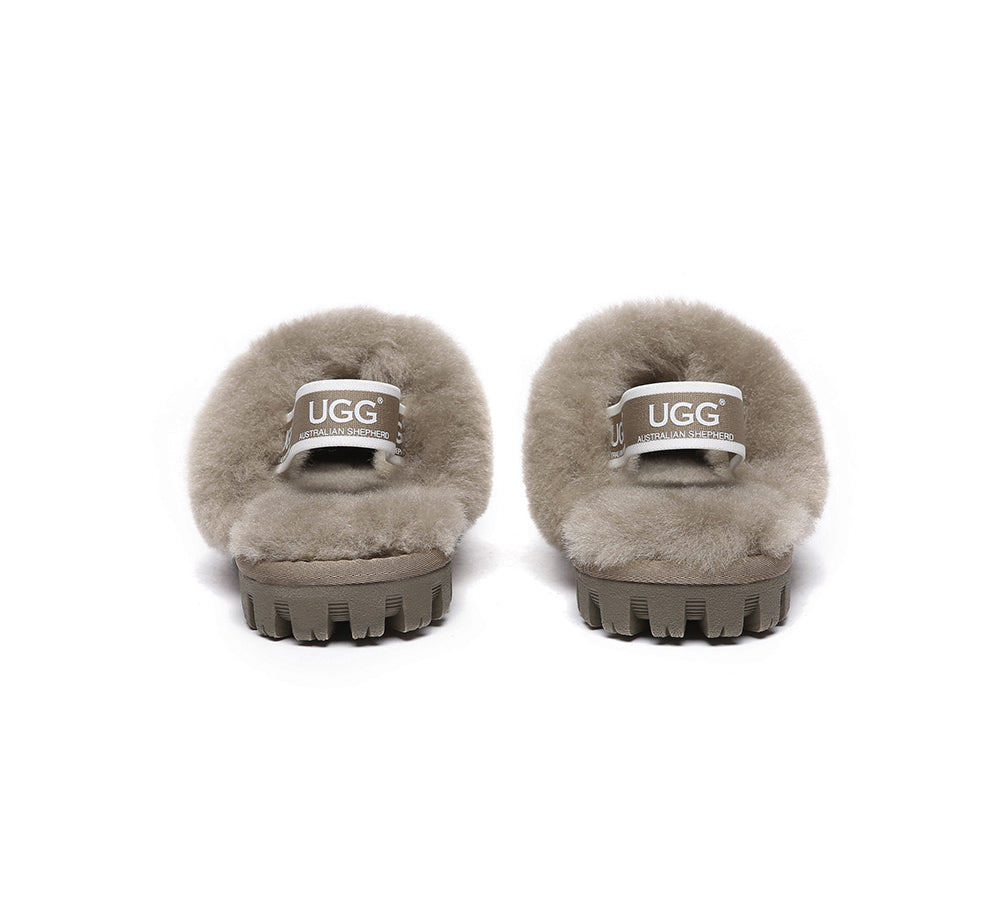 UGG Boots - AUSTRALIAN SHEPHERD® UGG Kids Sheepskin Wool Slingback Slippers Suzie