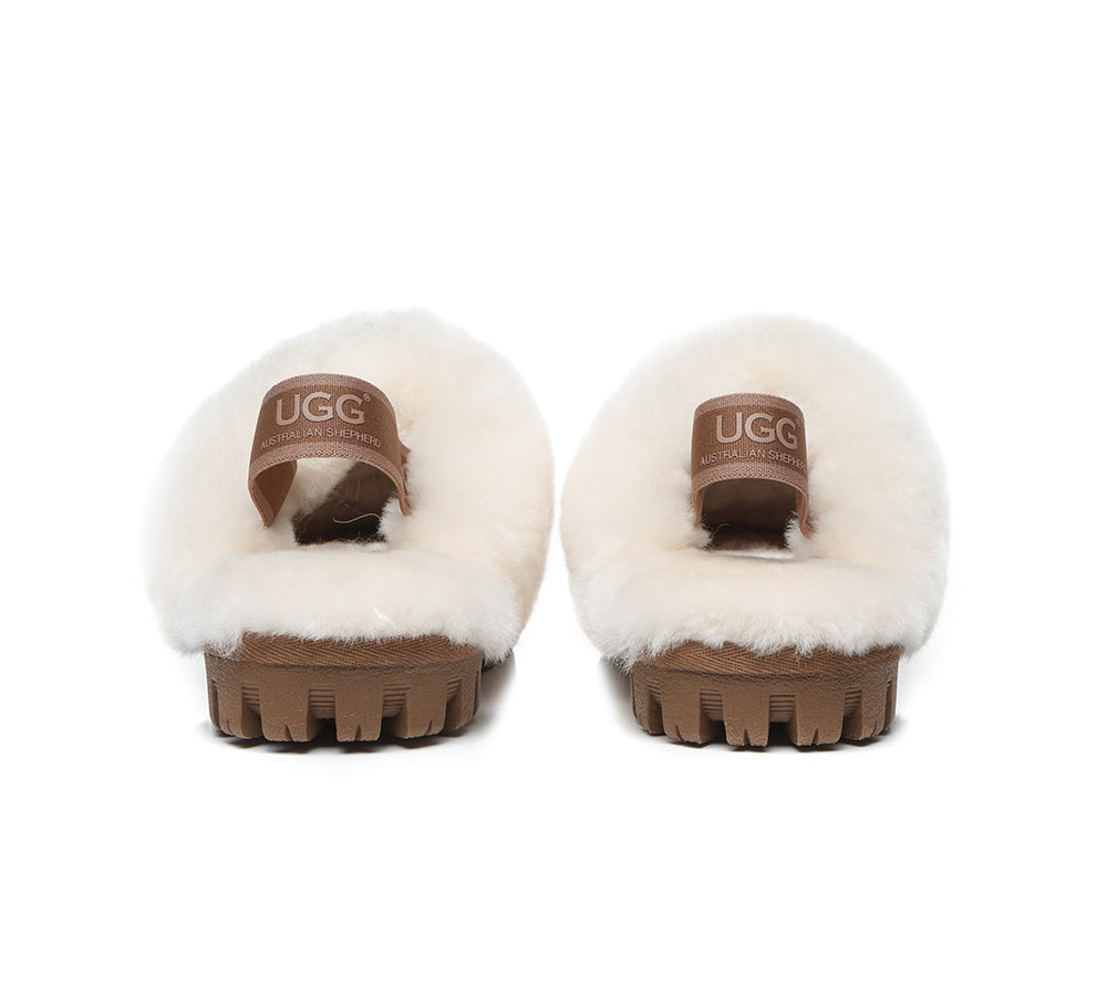 UGG Boots - AUSTRALIAN SHEPHERD® UGG Kids Sheepskin Wool Slingback Slippers Suzie