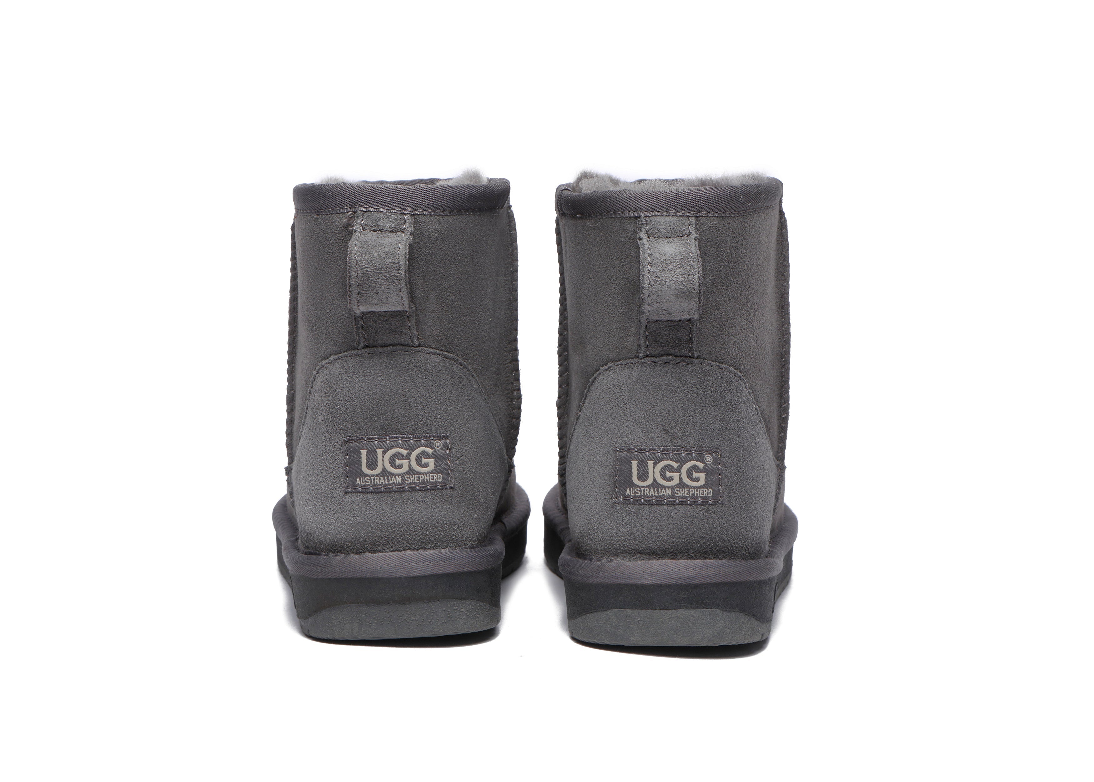 UGG Australian Shepherd® Unisex Double Faced Sheepskin Wool Mini Classic Boots - UGG Boots - Grey - AU Ladies 10 / AU Men 8 / EU 41 - Uggoutlet