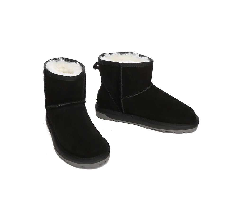 UGG Boots - EVERAU® UGG Sheepskin Wool Ankle Boots Mini Classic Suede