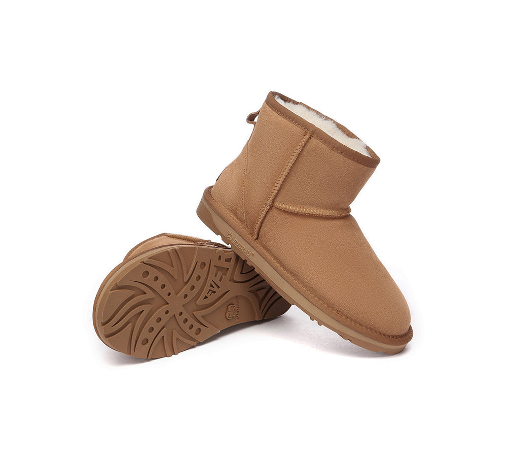 UGG Boots - EVERAU® UGG Sheepskin Wool Ankle Boots Mini Classic Suede