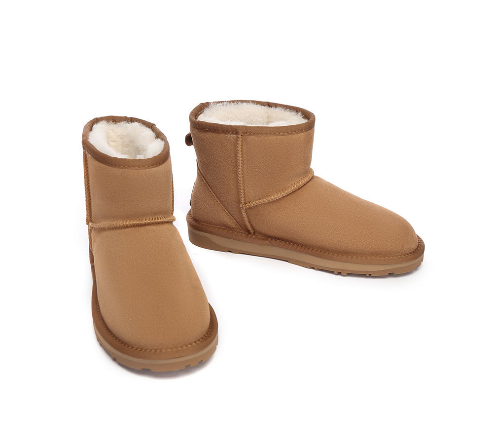 UGG Boots - EVERAU® UGG Sheepskin Wool Ankle Boots Mini Classic Suede