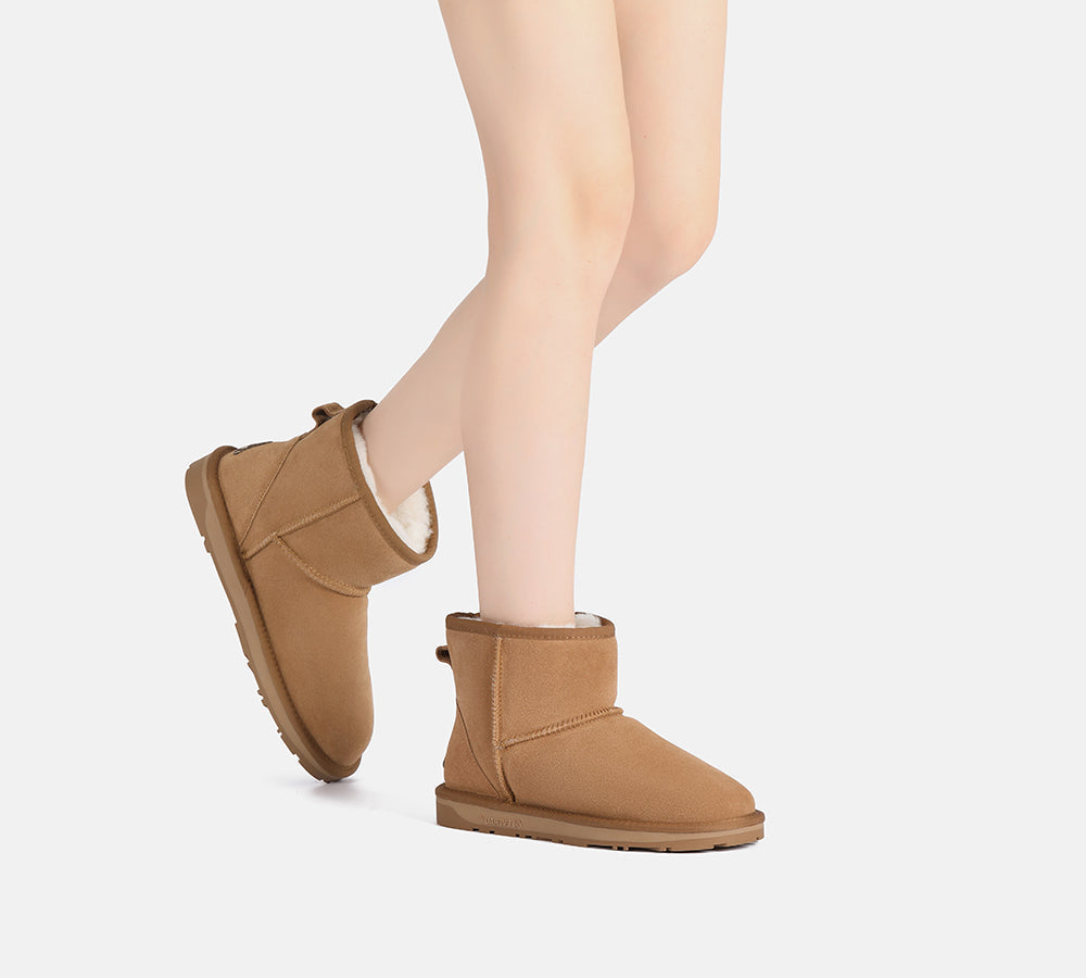 UGG Boots - EVERAU® UGG Sheepskin Wool Ankle Boots Mini Classic Suede