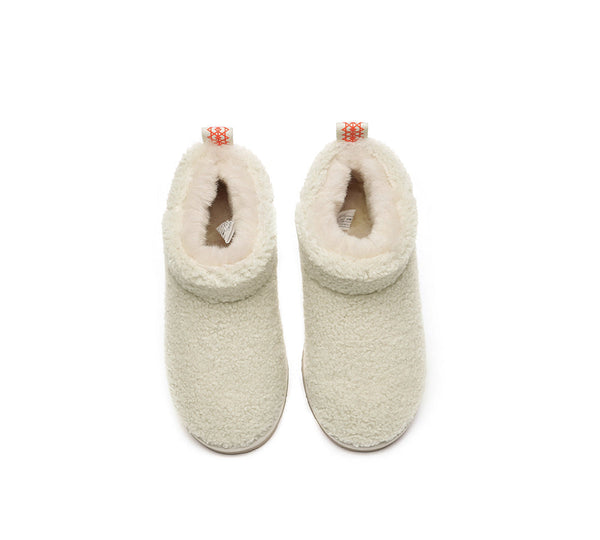 UGG Boots - EVERAU® UGG Sheepskin Wool Plush Ankle Boots Ultra Teddycozy