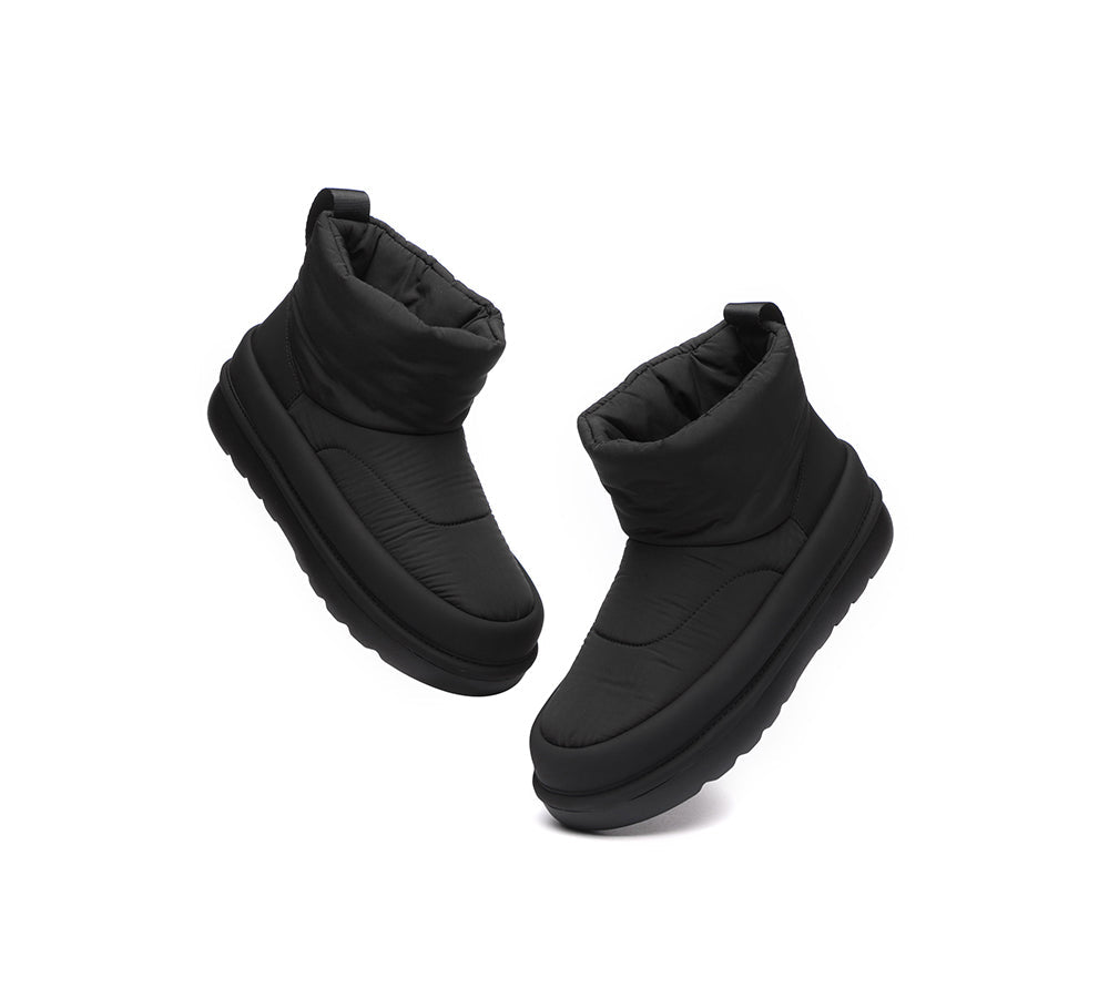 EVERAU® UGG Boots Women Sheepskin Wool Waterproof Ankle Nonslip Boots Dobra - UGG Boots - Black - AU Ladies 4 / AU Men 2 / EU 35 - Uggoutlet