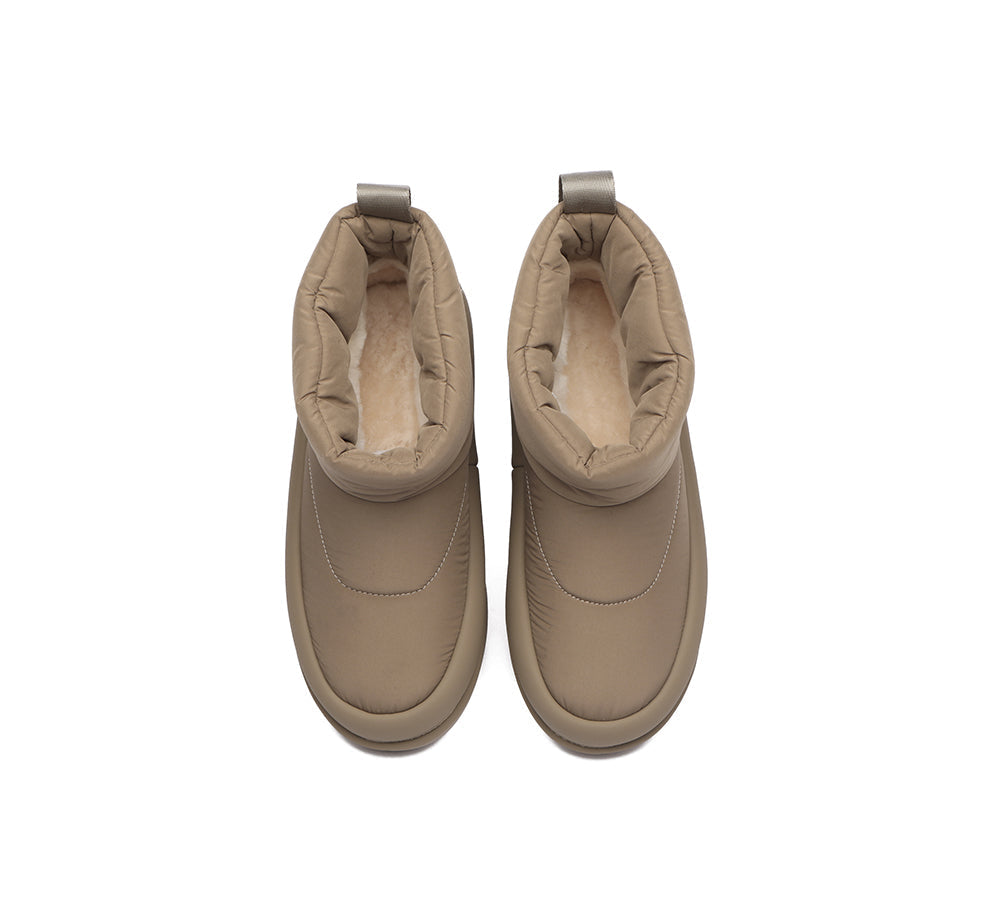 EVERAU® UGG Boots Women Sheepskin Wool Waterproof Ankle Nonslip Boots Dobra - UGG Boots - Chestnut - AU Ladies 4 / AU Men 2 / EU 35 - Uggoutlet