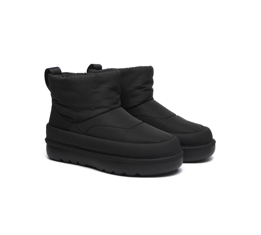 EVERAU® UGG Boots Women Sheepskin Wool Waterproof Ankle Nonslip Boots Dobra - UGG Boots - Black - AU Ladies 4 / AU Men 2 / EU 35 - Uggoutlet