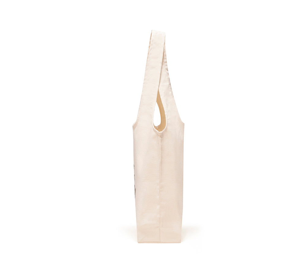 EVERAU® Versatile Hand Carry Shoulder Canvas Tote Bag - Bags - Ivory - One Size - Uggoutlet