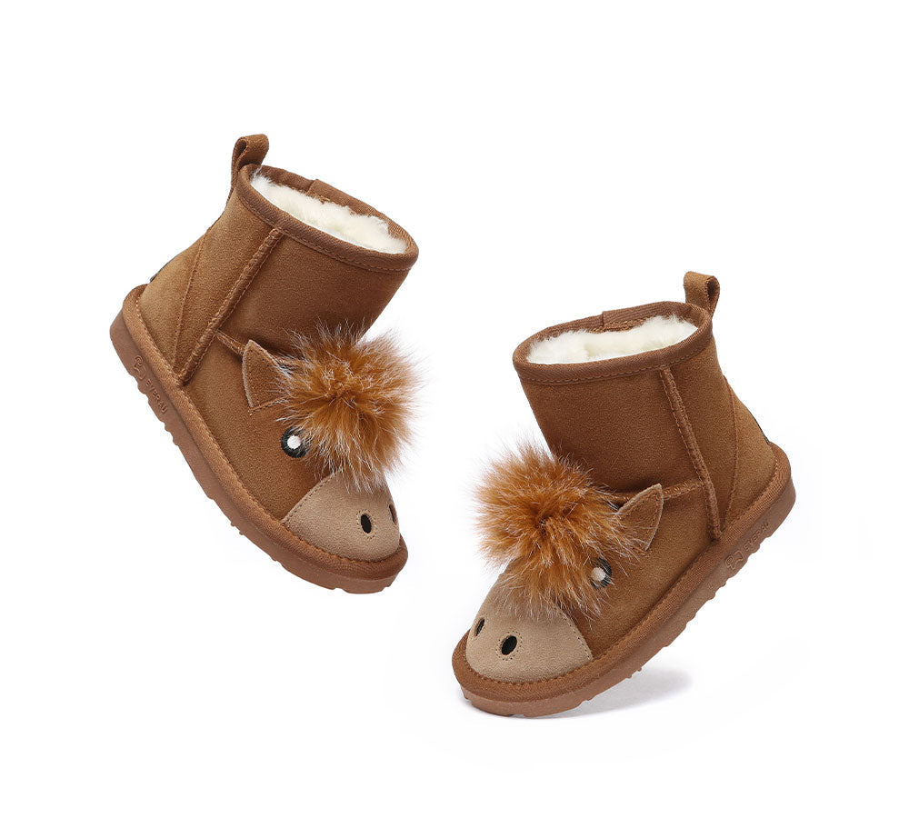 UGG Boots - Kid Sheepskin Boots Pony Kids Plus