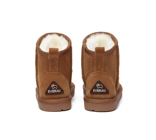 Kid Sheepskin Wool Boots Pony Kids Plus Uggoutlet