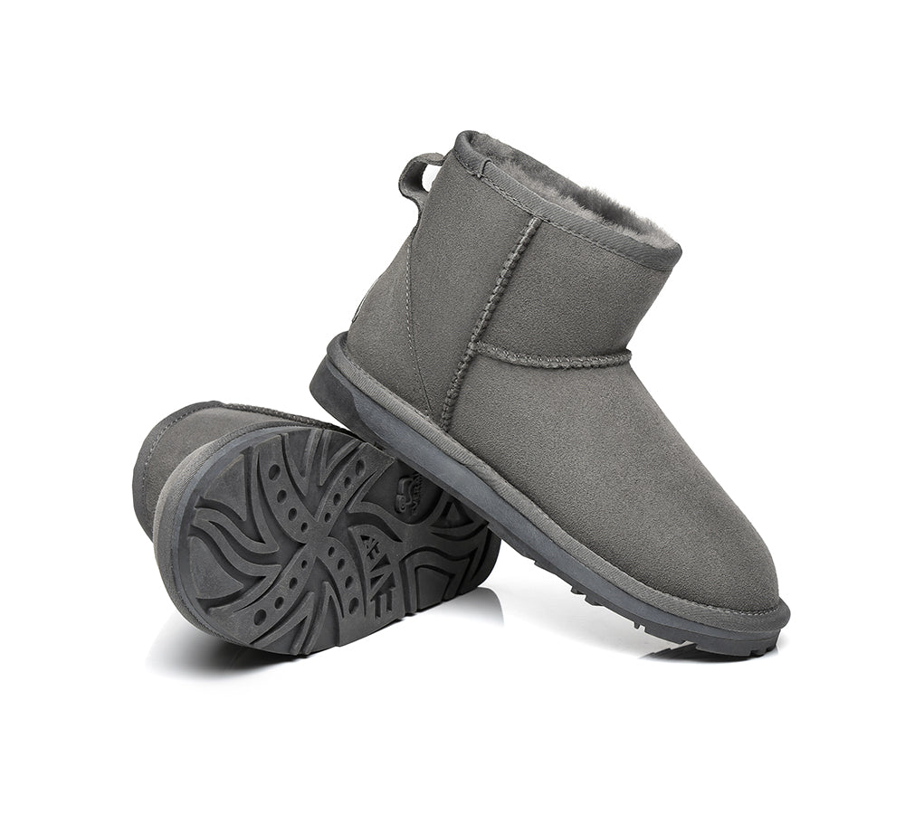 EVERAU® UGG Boots Sheepskin Wool Water Resistant Mini Classic Boots - UGG Boots - Chocolate - AU Ladies 10 / AU Men 8 / EU 41 - Uggoutlet