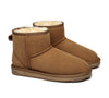 EVERAU® UGG Boots Sheepskin Wool Water Resistant Mini Classic Boots - UGG Boots - Chestnut - AU Ladies 10 / AU Men 8 / EU 41 - Uggoutlet