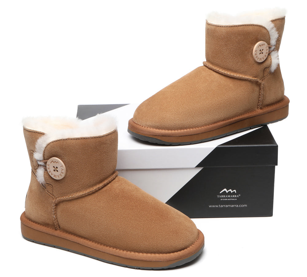 UGG Boots - Premium Australian Sheepskin Boots Unisex Mini Button Plus