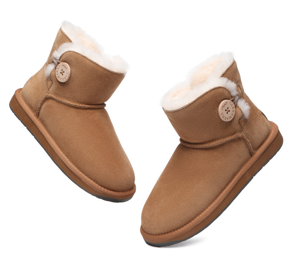 UGG Boots - Premium Australian Sheepskin Boots Unisex Mini Button Plus