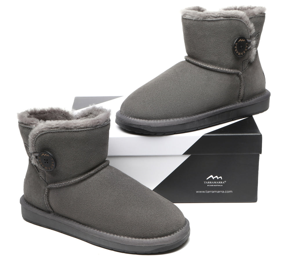 UGG Boots - Premium Australian Sheepskin Boots Unisex Mini Button Plus