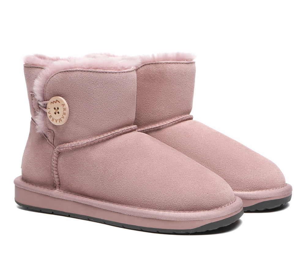 UGG Boots - Premium Australian Sheepskin Boots Unisex Mini Button Plus