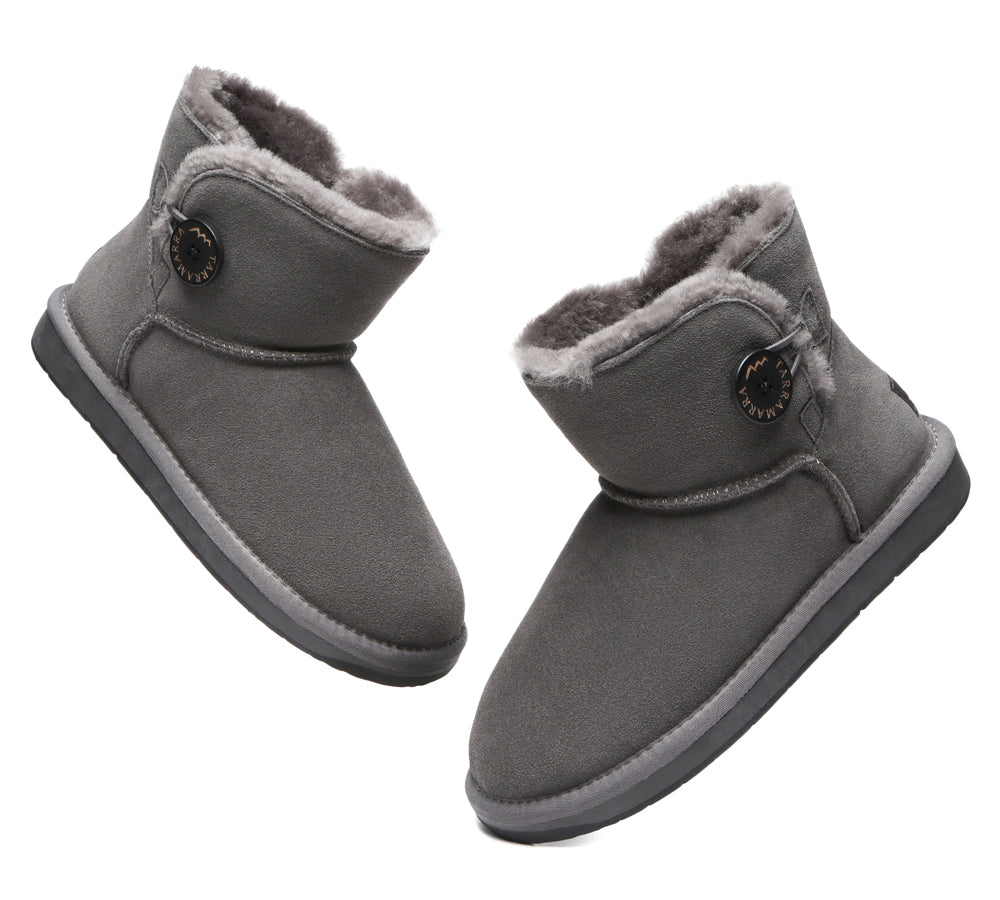 UGG Boots - Premium Australian Sheepskin Boots Unisex Mini Button Plus