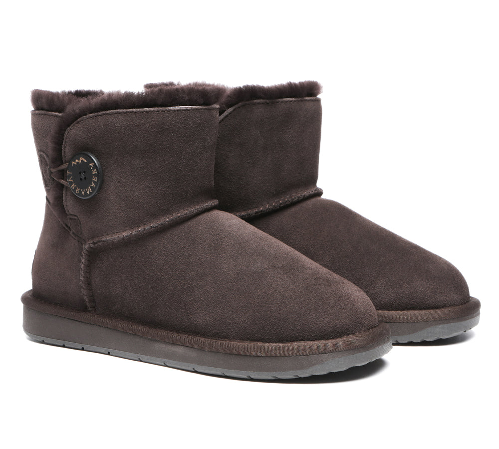 UGG Boots - Premium Australian Sheepskin Boots Unisex Mini Button Plus