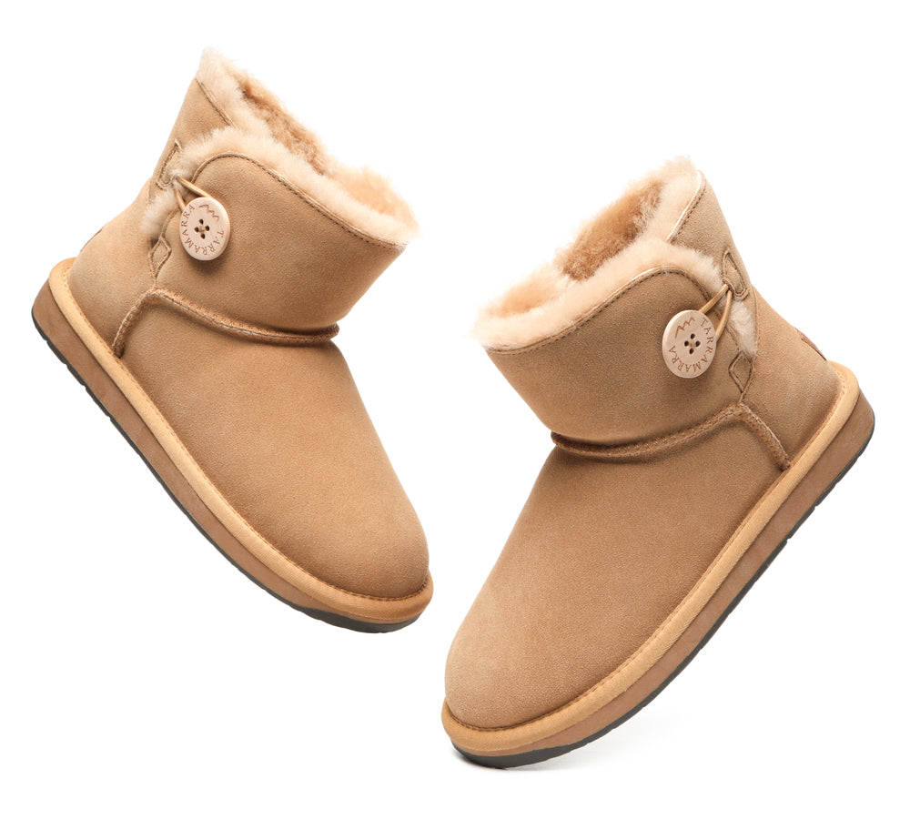 UGG Boots - Premium Australian Sheepskin Boots Unisex Mini Button Plus