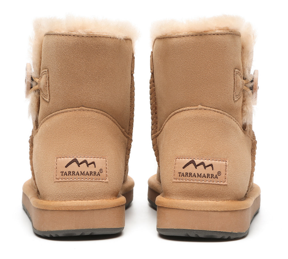 UGG Boots - Premium Australian Sheepskin Boots Unisex Mini Button Plus