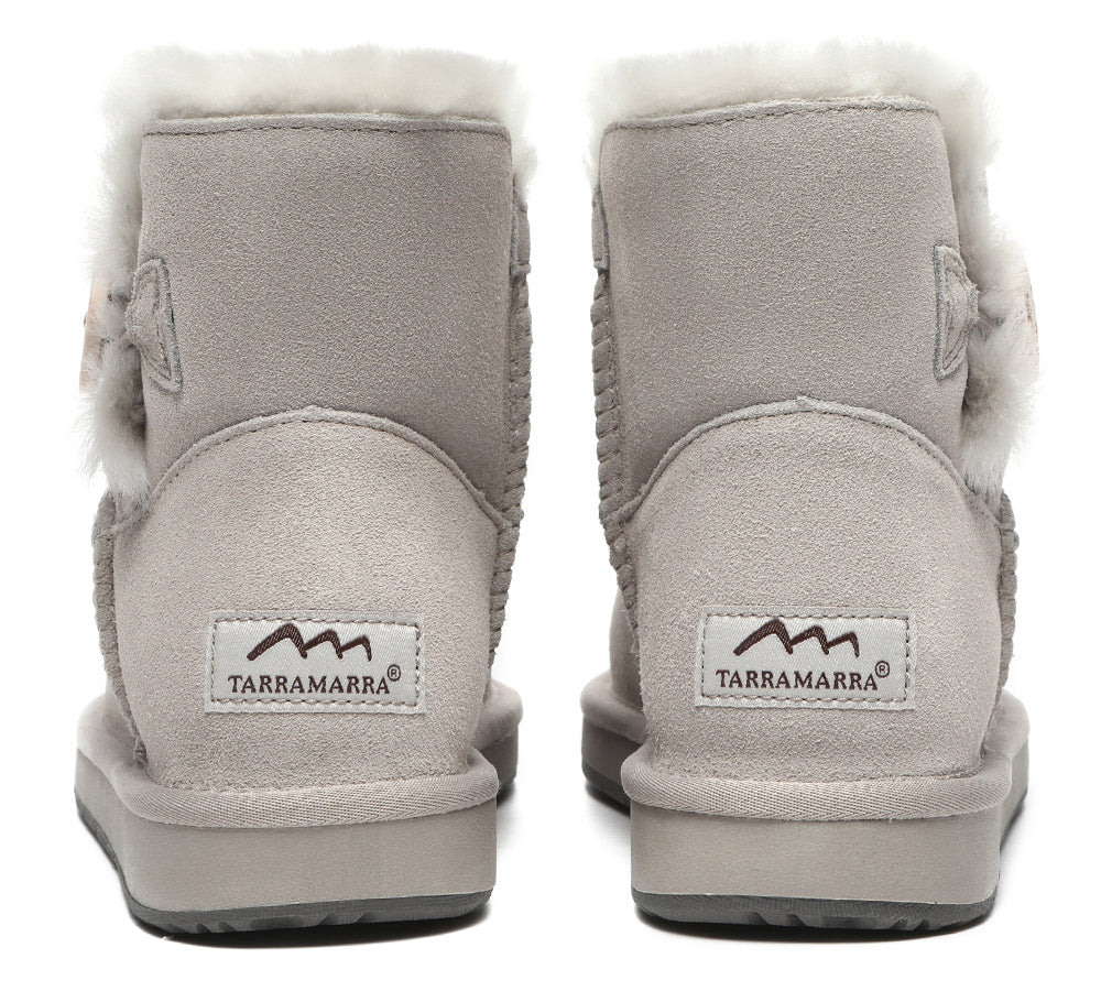 UGG Boots - Premium Australian Sheepskin Boots Unisex Mini Button Plus