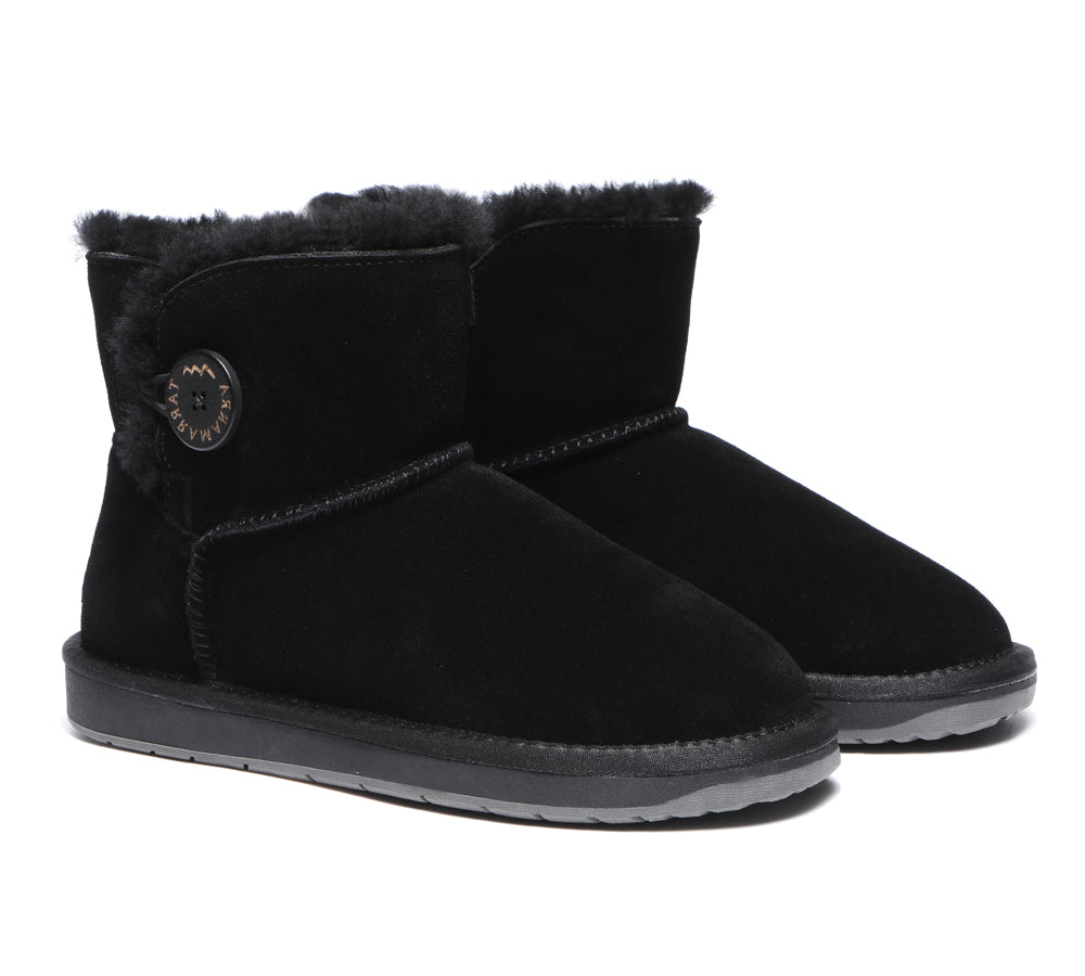 UGG Boots - Premium Australian Sheepskin Boots Unisex Mini Button Plus