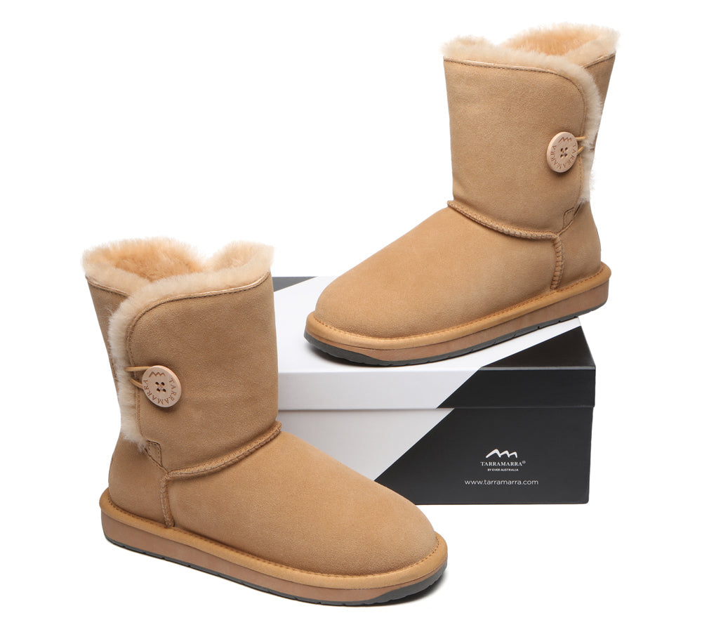 UGG Boots - Premium Australian Sheepskin Boots Unisex Short Button Plus