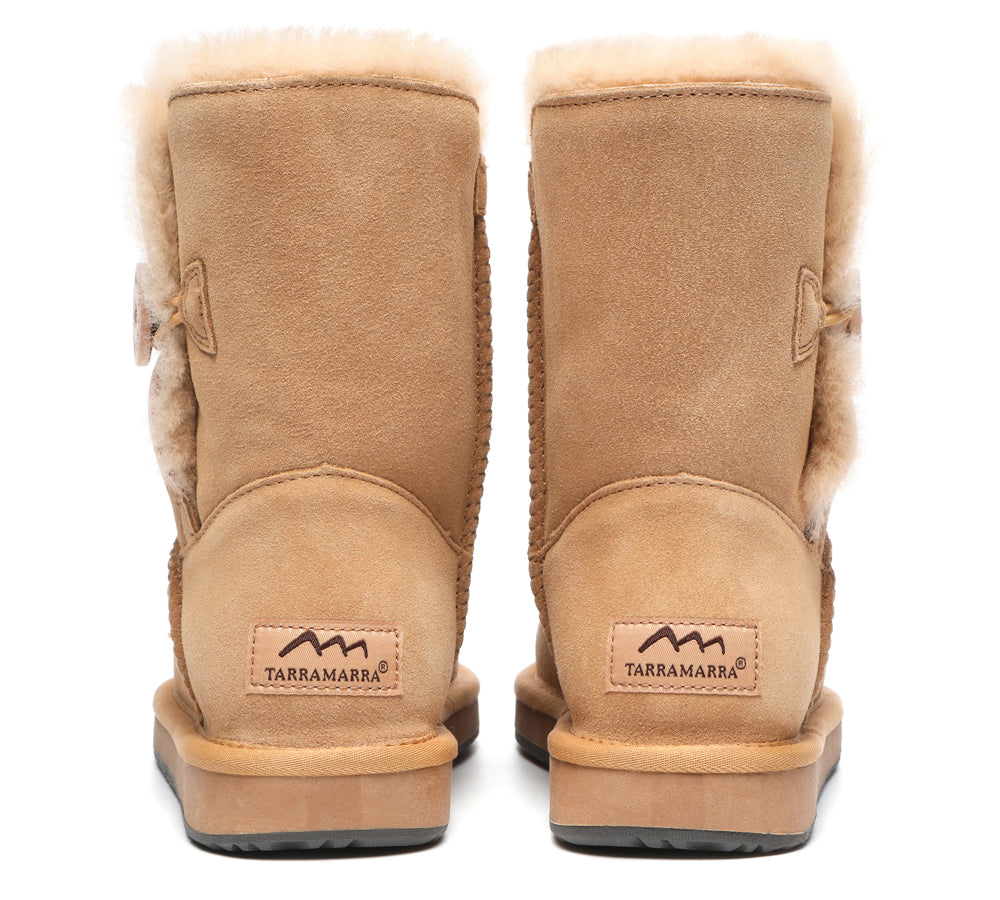 UGG Boots - Premium Australian Sheepskin Boots Unisex Short Button Plus