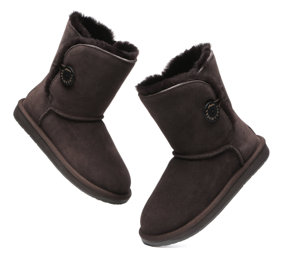 UGG Boots - Premium Australian Sheepskin Boots Unisex Short Button Plus