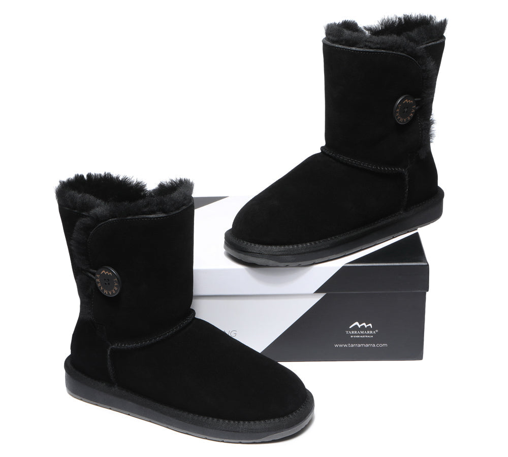 UGG Boots - Premium Australian Sheepskin Boots Unisex Short Button Plus