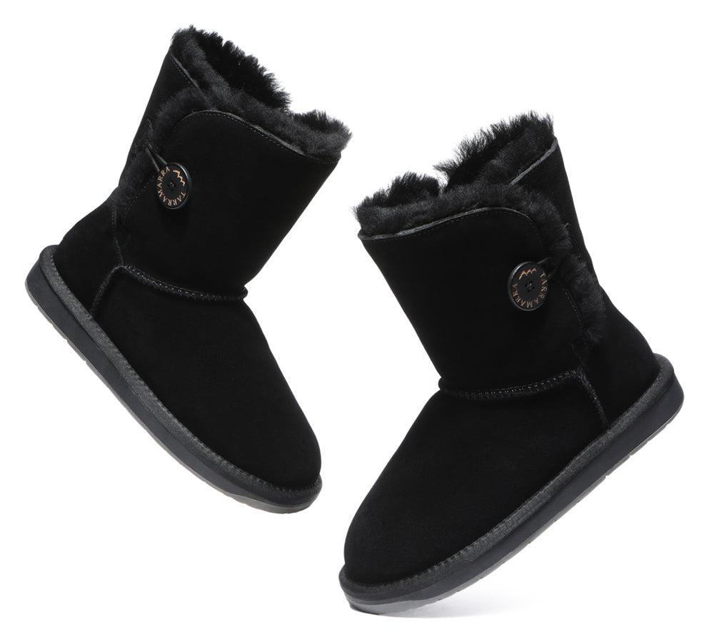 UGG Boots - Premium Australian Sheepskin Boots Unisex Short Button Plus