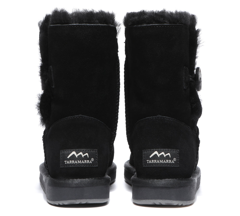 UGG Boots - Premium Australian Sheepskin Boots Unisex Short Button Plus