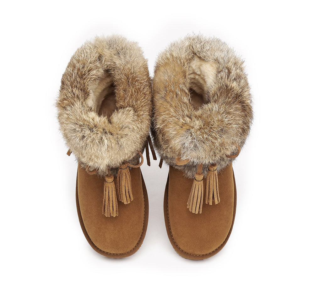 UGG Boots - Sheepskin Ankle Fur Top Women Boots Urban Foxy