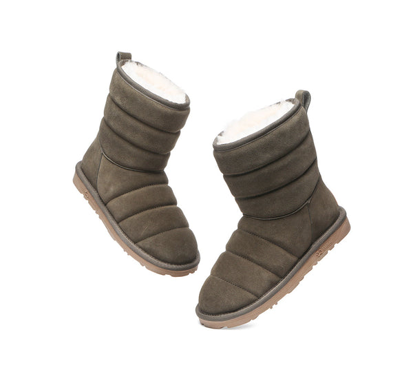 UGG Boots - Short Sheepskin Boots Women Puffer